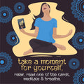 Namaste Stress Reducing Cards - Self Care Cards, Anxiety and Stress Relief Gifts, Mindfulness & Meditation Cards, Mindful Gifts for Women - MSS Inc