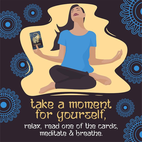 Namaste Stress Reducing Cards - Self Care Cards, Anxiety and Stress Relief Gifts, Mindfulness & Meditation Cards, Mindful Gifts for Women - MSS Inc
