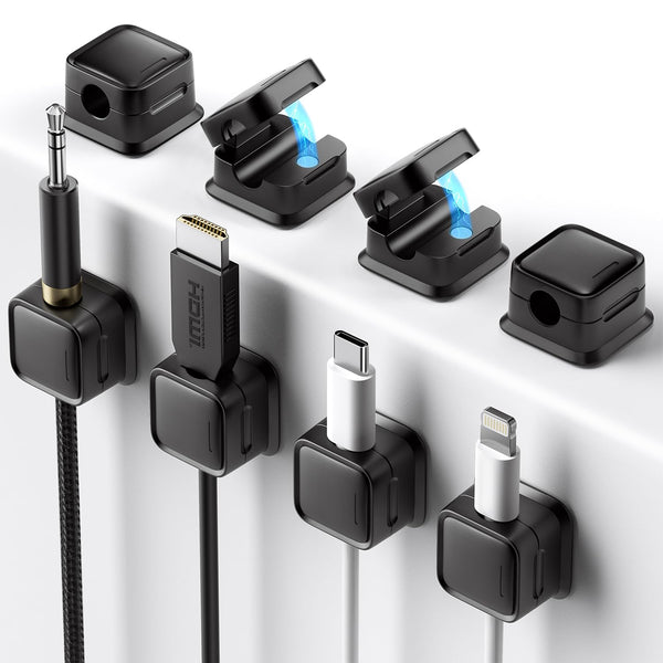8 Pack Cord Organizer Holder,Costop Strong Adhesive Desk Cable Management Magnetic Easy Open,Organize Phone Charging Cords Wire Holder Organizer