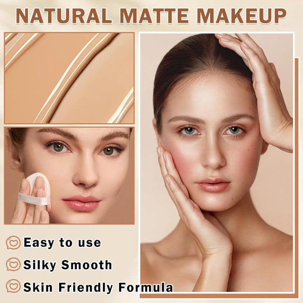 Air Brush Makeup Foundation,Flawless Airbrush Foundation for Older Women,Teenagers,Middle-Aged and Mature Skin,Buildable Coverage with Anti-Aging