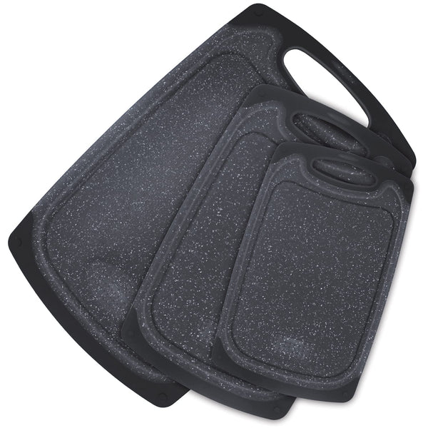 KIMIUP Kitchen Cutting Board (Set of 3),Professional Chopping Boards Sets,Dishwasher Safe Cutting Boards with Juice Grooves & Carrying Handle & No BPA