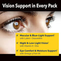 Planet 3 Vitamin Packs with Core Supplements | Heart, Eye and Immune Support with Elderberry Vitamin C and Zinc, Multivitamin, Omega 3, Vitamin D,