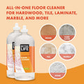 Better Life Floor Cleaner - Liquid Multipurpose Cleaner for Wood, Tile, Laminate, Vinyl, Bamboo - Hardwood Floor Cleaner for Mopping - Citrus