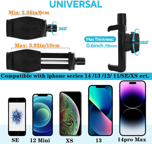 Gym Phone Mount Gym Magnetic Phone Holder with Magnet Base Attach to Metal Surface, Magnetic Phone Holder for Gym Boat Forklift Tractor