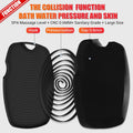 Silicone Body Scrubber - Zinc Infused-Highly Elastic Bristles Exfoliating Body Scrubber for Shower Body,Cellulite Reduction,Blood Circulation - Black