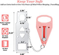 Acemining Portable Security Door Locker Travel Lockdown Locks for Additional Safety and Privacy Perfect for Traveling Hotel Home Apartment