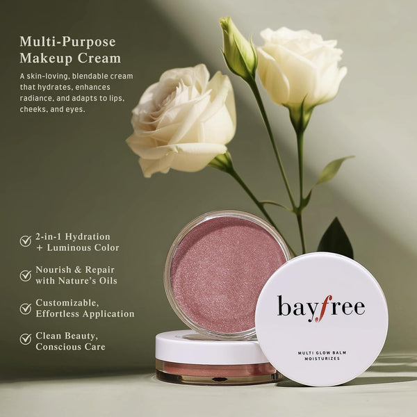 Multi Glow Balm, Cream Blush for Cheeks, Blush Balm Face Makeup, Radiant Finish, Hydrating, Creamy, Lightweight & Blendable Color, Face Makeup,