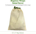 Regency Wraps Salad Saver, Reusable Drawstring Produce Bag for Storing Lettuce, Veggies and Fruit in the Refrigerator to Keep Fresh Longer, 100%