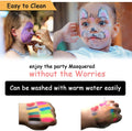6 Pcs Glow in the Light Body Face Paint, Face Painting Kit, UV Crayon Kit Fluorescent Body Paints for Adults for Birthday Party Halloween