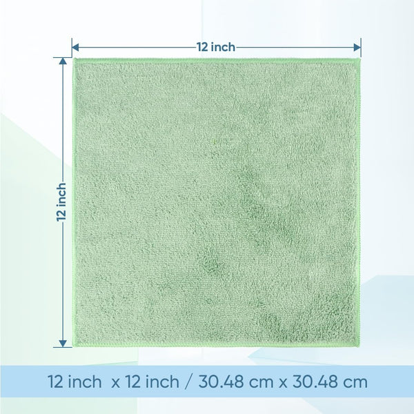 HOMEXCEL Microfiber Washcloths 24 Pack, Highly Absorbent and Soft Face Towel, Multi-Purpose Wash Cloths for Bathroom, Hotel, Spa, Gym, and