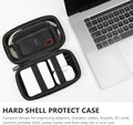 Ginsco Hard Shell Protection Case Electronic Accessories Organizer Pouch for MacBook Air/pro Adapter Chargers Cables Power Bank, for Sandisk