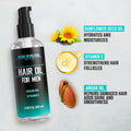 Viking Revolution Hydrating Hair Oil for Men - Mens Hair Oil Men with Vitamin E Dry Hair Oils with Argan Oil - Sunflower Seed Oil Hair Serum