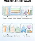 BAGSMART Clear Toiletry Bag, 3 Packs TSA Approved Water-Resistant Quart Size Travel Organizer, Airport Airline Travel Essential Carry-On Makeup