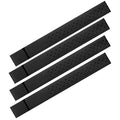 Oudain 4 Pcs Replacement Heart Rate Monitor Band, Soft Heart Rate Armband Strap, Theory Fitness Adjustable(0.8 X 14.2 Inch,Black)