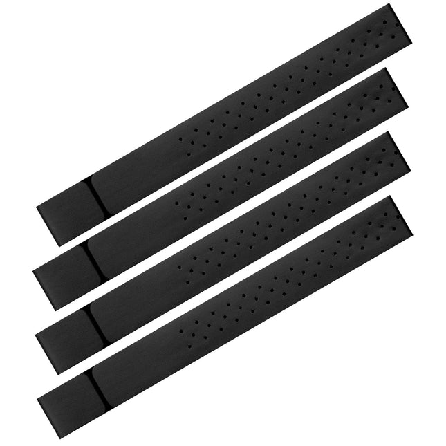 Oudain 4 Pcs Replacement Heart Rate Monitor Band, Soft Heart Rate Armband Strap, Theory Fitness Adjustable(0.8 X 14.2 In