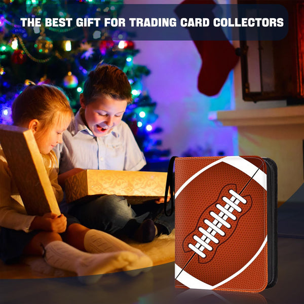 900 Pockets Football Card Binder, Trading Card Holder with Sleeves Card Collectors Album, Fit for Football Cards Baseball Cards Basketball Soccer