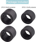 Jingzan 4 Pack 1/2 X 28 & 5/8 X 24 Thread Protector Steel for .22LR .223 5.56 & .308 LR308