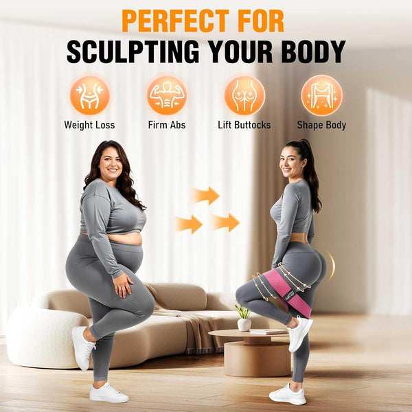 Fabric Resistance Bands for Working Out - Exercise Bands for Women and Men, Booty Bands for Legs and Butt, Yoga, Pilates, Rehab, Fitness and Home
