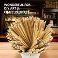 500Pcs Wooden Coffee Stir Sticks,Disposable Coffee Stirrers,5.5 Inches Biodegradable Compostable Eco-Friendly Wooden Stir Sticks,Round-End