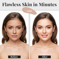 Jerome Alexander My Color Self-Adjusting Foundation, Hydrating & Lightweight Face Makeup, Skincare-Infused, with Kabuki Brush, Light, 1 oz 01 Light