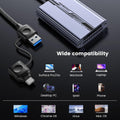 Cfexpress Card Reader, USB 3.2 10Gbps Cfexpress Tyep B Card Reader, USB C Portable Aluminum Memory Card Adapter Compatible with Iphone 15 Pro,