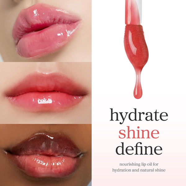 NOONI Korean Vegan Appleseed Lip Oil - Appleberry | Long-Lasting, Moisturizing, Plumping, Revitalizing for Dry Lips, Waterproof, No Peel Off,