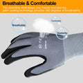 Safety Work Gloves Microfoam Nitrile Coated-3/6/12/36 Pairs,Breathable Nylon Working Gloves for Men Women