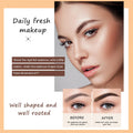 3 Pcs Waterproof Eyebrow Pencil Dark Brown, Premium Eye Brow Pencil Brn with Spoolie Brush, Longwearing for Perfect Brows, Professional,
