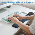 MEKASS Ergonomic Wrist Rest for Keyboard and Mouse, Soft Memory Foam Keyboard Wrist Rest Set with Non-Slip Silicone Base, Easy Typing, Pain