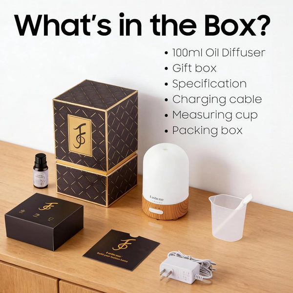 Essential Oil Diffuser Handmade Glass, Quiet 6-In-1 High-End Humidifier, Home Aromatherapy Fragrant Aroma Diffuser with Multiple LED Light Modes