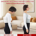 Back Brace Posture Corrector for Women and Men with Detachable Heating Pad - Adjustable Posture Corrector Belt, Relieve Pain in Upper and Lower