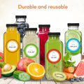 STARSIDE 12 Oz Glass Juice Bottles with Lids,3 Pack Reusable Glass Drink Bottles,360Ml Water Bottles for Milk,Juicing,Kombucha,Ginger,Beverage