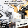 N NOROCME 192 PCS Cable Management Kit 4 Wire Organizer Sleeve,11 Cable Holder,35Cord Clips 10+2 Roll Cable Organizer Straps and 100 Fastening