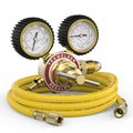 YESWELDER Nitrogen Regulator with Hose, 0-600 PSI and 0-4000PSI Output Pressure, CGA580 Inlet Connection and 1/4" Male Flare Fitting