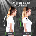 PRIMEKINETIX Posturemedic Dynamic Posture Brace for Neck and Back Support -For Enhanced Shoulder Alignment, Posture Improvement & Stretching- S (Red)