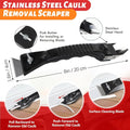 Caulk Gun Kit, Smooth Silicone Caulking Gun and Caulk Remover Tool, Sealant Finishing Tool Grout Scraper for Kitchen Bathroom Window Sink Joint,