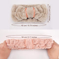 WILLBOND 4 Pack Microfiber Headbands Spa Facial Headbands Makeup Head Bands Elastic Terry Cloth Head Wrap for Women Girls Washing Face Makeup