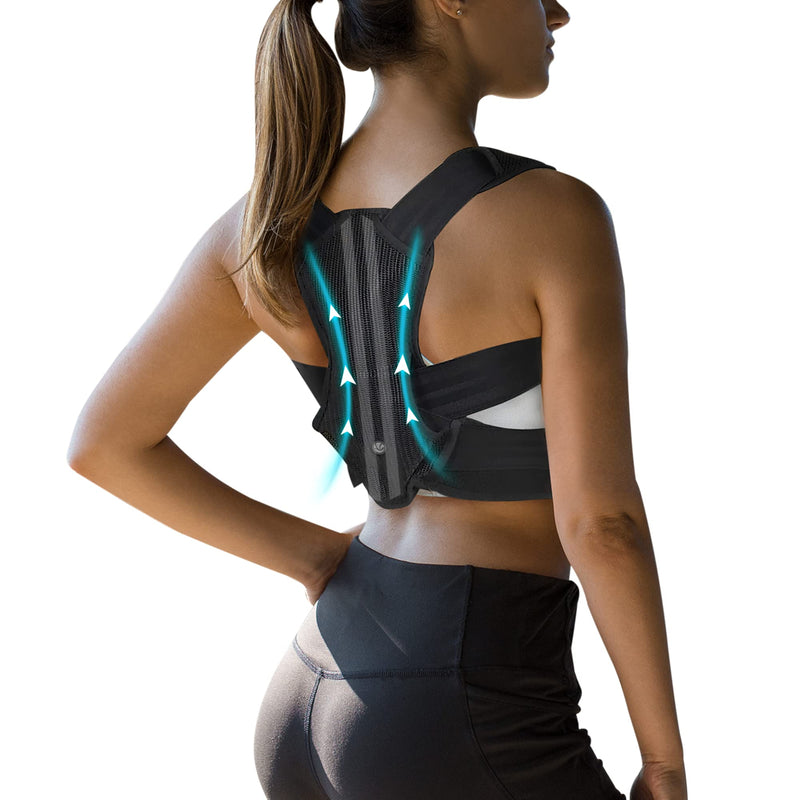 VANRORA Posture Corrector for Women and Men, Back Brace Fully Adjustable & Comfy, Support Straightener for Spine, Back, Neck, Clavicle and