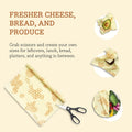 Bee'S Wrap Beeswax Wraps for Food - Honeycomb Cut to Size Wax Paper Roll - Made in USA Reusable Waxed Paper & Bowl Covers - Organic & Eco-Friendly