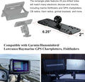 BRCOVAN 1'' Ball Fish Finder Mount, Aluminum Alloy Universal Marine Electronic Plate, Fit for RAM Mounts B Size 1 Inch Ball Double Socket Arm, Fit