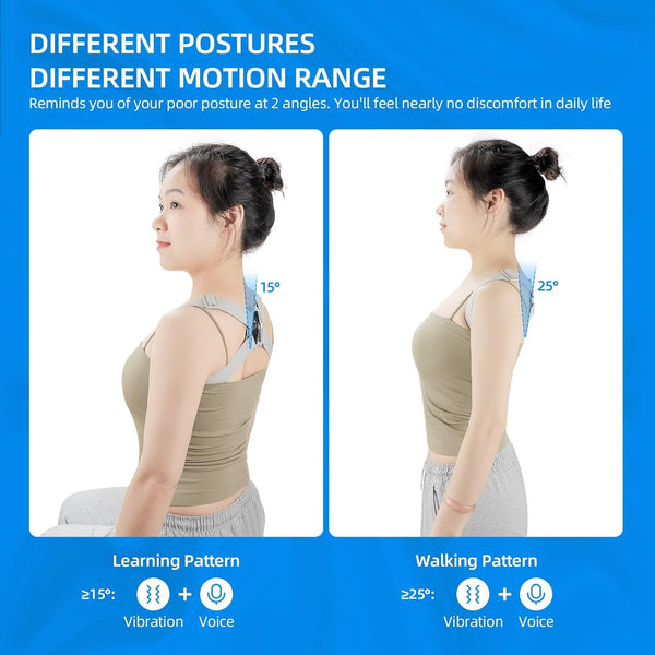 LIARTY Posture Corrector with Touchscreen and Smart Vibration, Upper Back Brace for Teens & Kids, Fully Adjustable Back Straightener