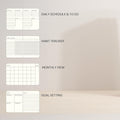 Undated Daily Planner for Productivity & Work â Hardcover, 120 Days, with Habit Tracker & Goal Setting. Monthly, Weekly & Daily Work Planner.