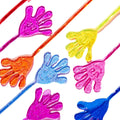 JOYIN 48Pcs Glitter Sticky Hands Party Favors, Party Table Favors Set for Kids, Holiday Traditions, Classroom Treasure Box Carnival Prizes Bulk