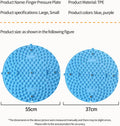 Portable Foldable Foot Massage Mat, Pressure Point Massage Mat, Anti-Fatigue Standing Desk Mat, Standing Pad, Relieves Foot Pain (Blue, Large)