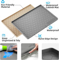 Silicone under Sink Mat 34" X 22", Kitchen Essentials and Gadgets, Shelf Liner and Cabinet Protector, Home Organizers and Storage, Waterproof