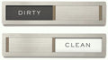 Dishwasher Magnet Clean Dirty Sign, Kubik Letters Premium Stainless Steel Grade 304, Kitchen Organizers and Storage Decor Accessories, Extra