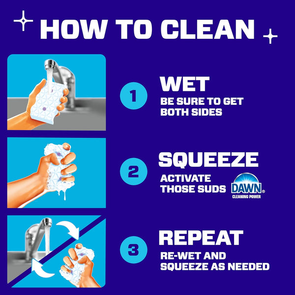 Mr. Clean Magic Eraser Sponge, Bathroom Cleaner, Soap Scum Shower & Tub Cleaner, 2 in 1 Bath, 7Ct