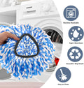 Spin Mop Replacement Head Rinseclean 2-Tank System, 6 Pack Mop Head Replacement, Microfiber, Machine Washable, Easy to Replace and Deep Cleaning