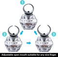 Konsait Flashing Led Light up Rings Bachelorette Party Favors Toys Grow in the Dark Party Suppiles Diamond Bling Rings for Birthday Weddings
