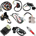 Complete Wiring Harness Kit for ATV Quad 4 Stroke 50Cc 70Cc 90Cc 110Cc 125Cc Pit Quad Dirt Bike Go Kart Quad Wire Harness Complete Electrics